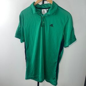 Adidas Mens Polo Shirt, Green, Sz Medium, lightly worn, read description